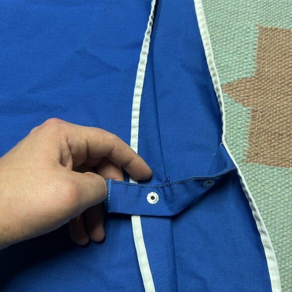 Vintage 80s 90s Rite Aid employee uniform vest jacket costume blue USA medium - Picture 7 of 8